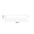 Cordoba White 1600mm x 360mm Single Panel Radiator with Towel Rail Top Down Product Measurements