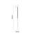 Dawson Chrome 800mm x 600mm Round Bar Floor Mounted Radiator Side on Product Measurements