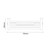 Stratford White and Chrome 940mm x 700mm Double Column Towel Radiator Top Down Product Measurements