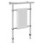 Stratford White and Chrome 940mm x 700mm Double Column Towel Radiator Left Hand Side View