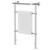 Wexford White and Chrome 950mm x 660mm Double Column Towel Radiator Right Hand Side View