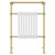 Wexford Brushed Brass and White 950mm x 660mm Double Column Towel Radiator Front View