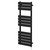 Athens Matt Black Flat Panel Electric Heated Towel Rail Right Hand Side View