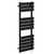 Athens Matt Black Flat Panel Electric Heated Towel Rail Left Hand Side View