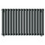 Bruges Horizontal Anthracite Double Panel Radiator Front View