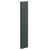 Bruges Vertical Anthracite Double Panel Radiator Left Hand Side View