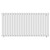 Bruges Horizontal White Single Panel Radiator Front View