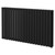 Bruges Horizontal Matt Black Double Panel Radiator Right Hand Side View
