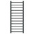 Cannes Anthracite Round Bar Heated Ladder Rail Front View
