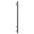 Cannes Anthracite Round Bar Heated Ladder Rail Side on View