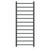 Cannes Anthracite Round Bar Electric Heated Ladder Rail Front View