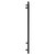 Cannes Matt Black Round Bar Electric Heated Ladder Rail Side on View