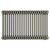 Copenhagen Horizontal Raw Metal Double Column Radiator Front View