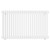 Copenhagen Horizontal White Triple Column Radiator Front View