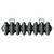 Copenhagen Vertical Anthracite Triple Column Radiator Top Down View