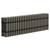 Copenhagen Horizontal Raw Metal Quadruple Column Radiator Left Hand Side View