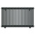 Copenhagen Horizontal Anthracite Quadruple Column Radiator Front View