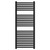 Cologne Matt Black Curved Heated Towel Rail Front View