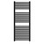 Cologne Matt Black Curved Electric Heated Towel Rail Front View