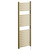 Cologne Brushed Brass Curved Electric Heated Towel Rail Left Hand Side View