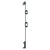 Davos Anthracite Single Panel Radiator with Twin Towel Rails Side on View