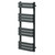 Dakar Anthracite Curved Electric Heated Towel Rail Right Hand Side View