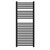 Girona Matt Black Square Bar Electric Heated Towel Rail Front View