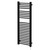 Girona Matt Black Square Bar Electric Heated Towel Rail Right Hand Side View