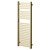 Girona Brushed Brass Square Bar Heated Towel Rail Right Hand Side View