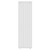 Hannover Vertical White Single Panel Radiator Front View