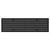 Hannover Latitude Matt Black Single Panel Radiator Front View