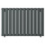 Hannover Horizontal Anthracite Single Panel Radiator Front View