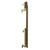 Hannover Horizontal Brushed Brass Single Panel Radiator Side on View