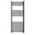 Malmo Anthracite Round Bar Electric Heated Towel Rail Front View