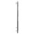 Malmo Chrome Round Bar Heated Towel Rail Side on View
