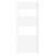 Malmo White Round Bar Heated Towel Rail Front View