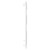 Malmo White Round Bar Heated Towel Rail Side on View
