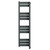 Meribel Anthracite Curved Corner Heated Towel Rail Right Hand Side View