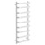 Monaco White Curved Heated Ladder Rail Left Hand Side View