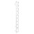 Monaco White Curved Heated Ladder Rail Side on View