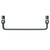 Monaco Anthracite Curved Heated Ladder Rail Top Down View