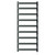 Monaco Anthracite Curved Electric Heated Ladder Rail Front View