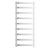 Monaco Chrome Curved Electric Heated Ladder Rail Front View