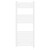 Porto White Round Bar Electric Heated Towel Rail Front View