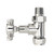 Old London Chrome Victorian Cross Head Straight Radiator Valves - HT379 Front View
