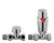 Nuie Luxury Chrome Straight Thermostatic Radiator Valves - HT316