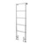 Old London Countess Chrome Floor Mounted Heated Towel Rail Left Hand Side View