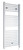 Nuie Chrome Square Bar Electric Heated Towel Rail