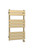 Nuie Brushed Brass Flat Bar Electric Heated Towel Rail