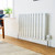 Kartell Boston White Horizontal Double Panel Radiator Front View